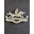 Umvoti Mounted Rifles Cap Badge (white metal) - as per photograph