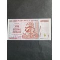 Reserve Bank of Zimbabwe 5 Million Dollars Harare 2008 UNC - as per photograph