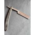 Vintage Mappin and Webb Cut Throat Razor Mama Forged Sheffield (damage to handle- blade is fine)
