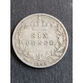 UK Sixpence 1895 - as per photograph