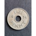 Fiji One Penny 1934 - as per photograph