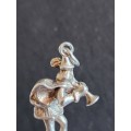 Vintage Piped Piper Silver Charm (height 28mm) 3.89g - as per photograph