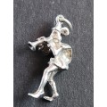Vintage Piped Piper Silver Charm (height 28mm) 3.89g - as per photograph