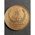 SA Airforce 75th Anniversary Bronze Medallion 50mm x 50mm - as per photograph