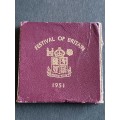 Festival of Britain Crown 1951 Proof (in box) - as per photograph