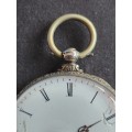 Vintage Silver Plated Pocket Watch (with original glass and hands) not working - as per photograph