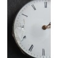 Vintage Silver Plated Pocket Watch (with original glass and hands) not working - as per photograph