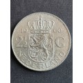 Nederlands 2 1/2 Gulden 1960 Silver .720 - as per photograph