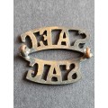 SA Engineers Corps Brass Shoulder Title- as per photograph