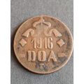 Deutsch Ostafrika 20 Heller (copper) 1916T scarce coin - as per photograph