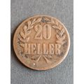 Deutsch Ostafrika 20 Heller (copper) 1916T scarce coin - as per photograph