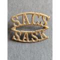 SACS SASK Shoulder Title- as per photograph