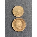 Republic 1 and 2 Cents 1982 Proof - as per photograph
