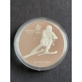Canada 20 Dollars 1985 Calgary `88 Olympic Alphine Skiing Silver - as per photograph