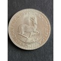 Republic 50 Cents 1963 EF+/UNC Silver - as per photograph