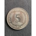 Bundes Republik Deutschland 5 Deutsche Mark 1987J UNC - as per photograph