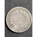 France 25 Cents 1846 Silver - as per photograph