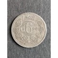 ZAR Sixpence 1896 (solder mark) - as per photograph