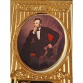 1999 White House Annual Christmas Ornament with original box Abraham Lincoln- as per photograph
