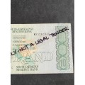 GPC de Kock Ten Rand Replacement Note 1990 WX - as per photograph
