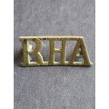 British Army Royal Horse Artillery Shoulder Title - as per photograph