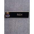 Civil Air Patrol `Rich` Name Tag - as per photograph