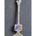 Hallmark Silver Shooting Spoon with Enamelling 19.4g - as per photograph