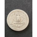 USA 1/4 Dollar 1942 Silver - as per photograph