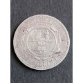 Zar 2 Shillings 1893 Silver (scarce date) - as per photograph