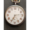 Vintage Lip Pocket Watch (not working) has original glass - as per photograph