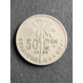 Belgium Congo 50 Centimes 1926 - as per photograph