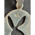 Vintage Sterling Silver Playboy Pendant 1.7g (stamped .925) - as per photograph