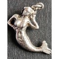 Vintage Sterling Silver Mermaid Charm 3.5g - as per photograph