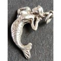 Vintage Sterling Silver Mermaid Charm 3.5g - as per photograph