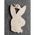 Vintage Sterling Silver Playboy Pendant 1.5g - as per photograph