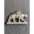 Vintage Sterling Silver Leopard Charm 3.5g - as per photograph