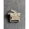 Vintage Silver Typewriter Charm 2.g - as per photograph