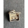 Vintage Silver Typewriter Charm 2.g - as per photograph