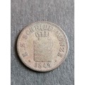 1 New Groschen 10 Pfennige 1841 .229 Silver- as per photograph
