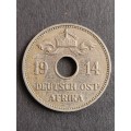 Deutsch Ostafrika 10 Heller 1914J - as per photograph