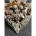 Joseph Cook & Sons Scottish Thorn and Thistle Hallmark Silver Brooch 8.1g - as per photograph
