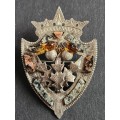 Joseph Cook & Sons Scottish Thorn and Thistle Hallmark Silver Brooch 8.1g - as per photograph