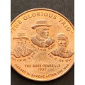 The Anglo Boer War 1899-1902 Copper Medallion (GRC) 35mm x35mm - as per photograph