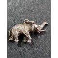 Vintage Sterling Silver Elephant Charm 4.2g - as per photograph