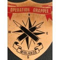 Rhodesia `Operation Grapple` Miniature Plaque 80mm x 80mm - as per photograph