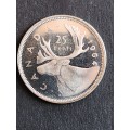 Canada 25 Cents 1964 BU Silver- as per photograph