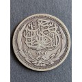 Egypt 10 Piastres 1916 Silver- as per photograph