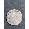 ZAR Threepence 1892 (Filler coin) - as per photograph