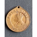 Southern Rhodesia 1947 Royal Visit Bronze Medallion (missing ring) - as per photograph