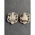 Vintage Siam Sterling Silver Earrings 4.9g - as per photograph